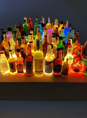 好货diy酒瓶小夜灯创意摆件材料包床头车载酒吧ktc装饰灯摆件抖音