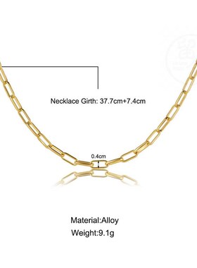 好货-New personality electrophoresis gold thick chain neckla