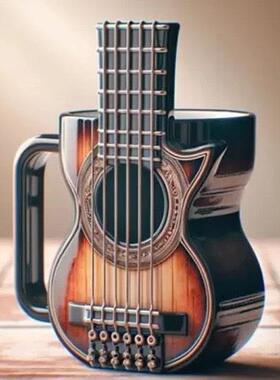 跨境新品乐器咖啡杯创意马克杯树脂装饰品奇妙有趣的馈赠完美礼物