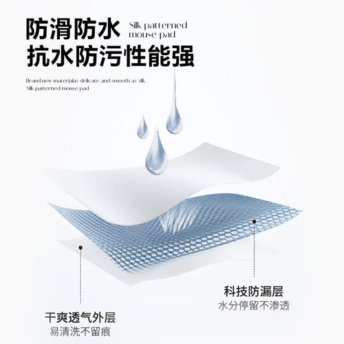 火公主粉色格子鼠标垫便捷滑鼠桌垫女办公硬质定制小号电脑垫 - 图0