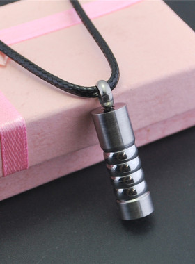 欧美项链男士圆柱体热销吊坠不锈钢情人节礼品饰品STN169/QN1537