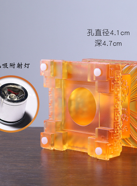 琉璃正方形莲花台佛像底座摆件药师佛观音加高供奉寺院家用工艺品