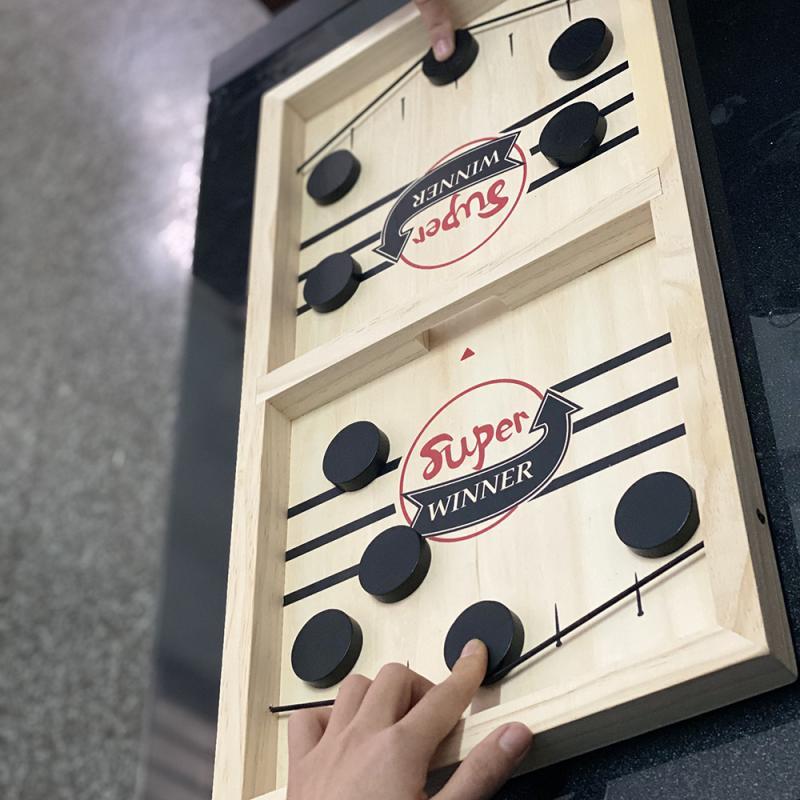 推荐2020 New Slingpuck  Montessori Fast Paced Board   s Wood - 图3