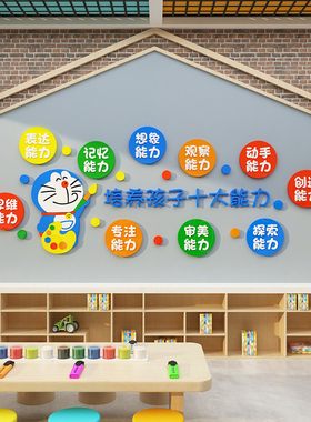 好货幼儿园大厅形象墙培训机构托管前台文化环创主题成品布置装饰