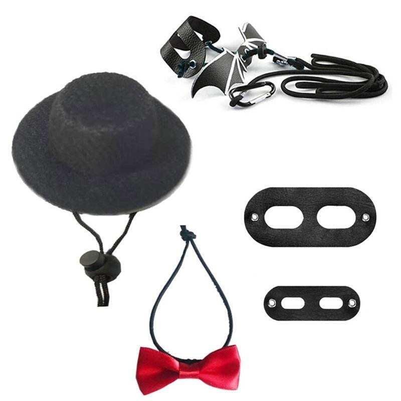 new Lizard Traction Rope Hat Bow Tie Soft Leather Reptile B - 图1