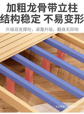榻榻米床架实木床板无床头单人床排骨架床架子双人床家用出租房床