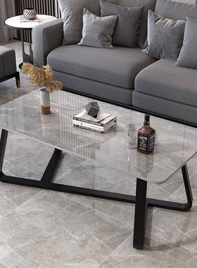 茶几客厅家用小户型轻奢现代小茶台桌子岩板简约意式网红北欧茶桌