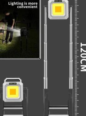 新款LED工作投光灯Type-C充电户外营地照明维修带支架露营灯