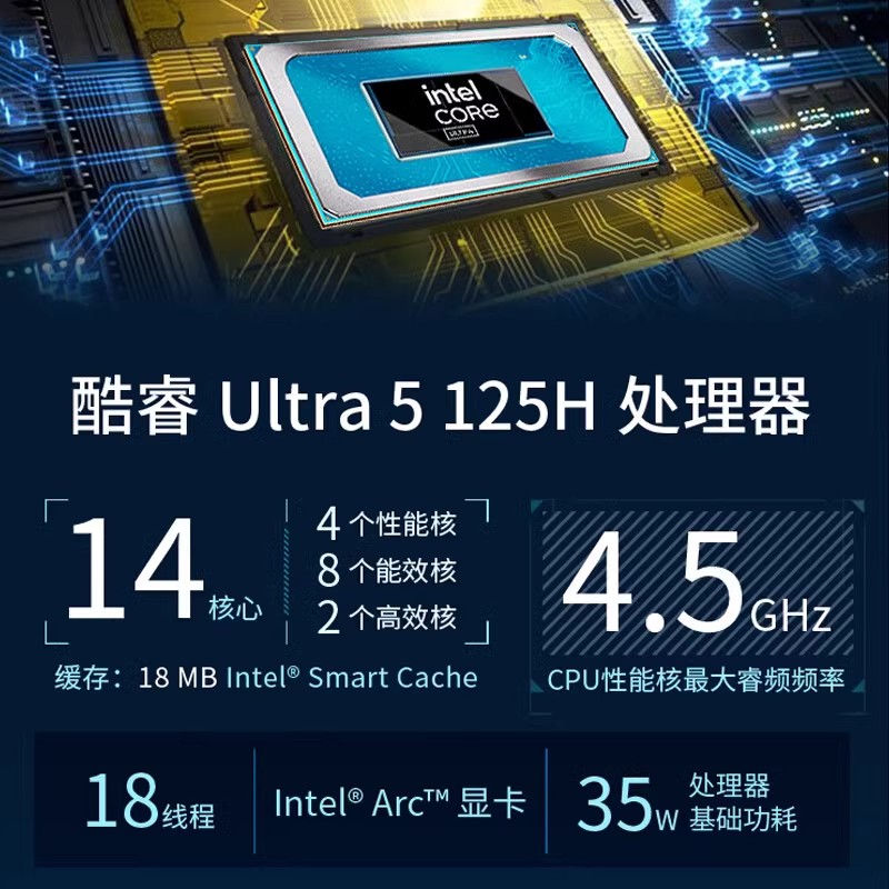 ASUS华硕破晓Xmini迷你主机14代Ultra 7 155H酷睿办公微型小电脑台式机NUC微型工控机U5/U7 - 图3