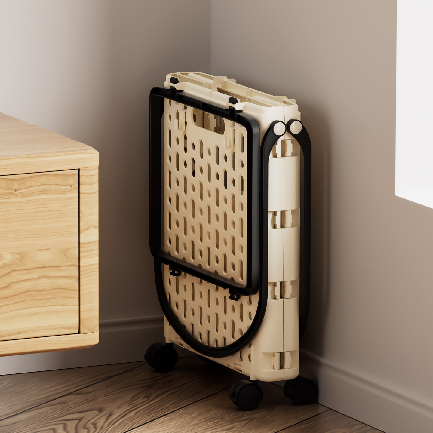 可折叠便携购物车家用买菜篮带轮大容量取快递收纳篮多功能储物篮,淘宝优惠券,粉丝福利购,淘宝优惠卷