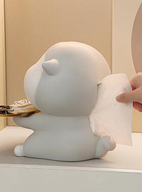 柴犬家纸巾用盒收纳摆件面客厅茶CQZJH几桌电视柜抽纸盒饰品萌趣