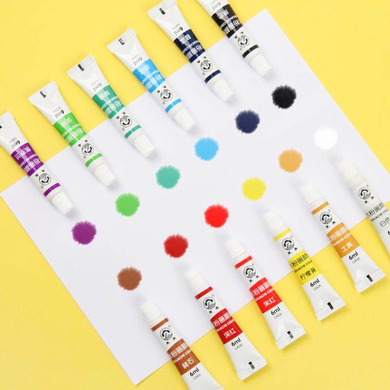 适配水粉颜料12色18色颜料套装儿童绘画写生颜料diy涂鸦美术,淘宝优惠券,粉丝福利购,淘宝优惠卷