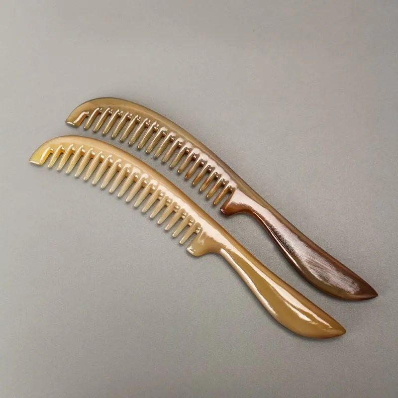 一个牛角按摩梳子中宽齿个人护理清洁头皮按摩顺发窄齿梳网红款,淘宝优惠券,粉丝福利购,淘宝优惠卷