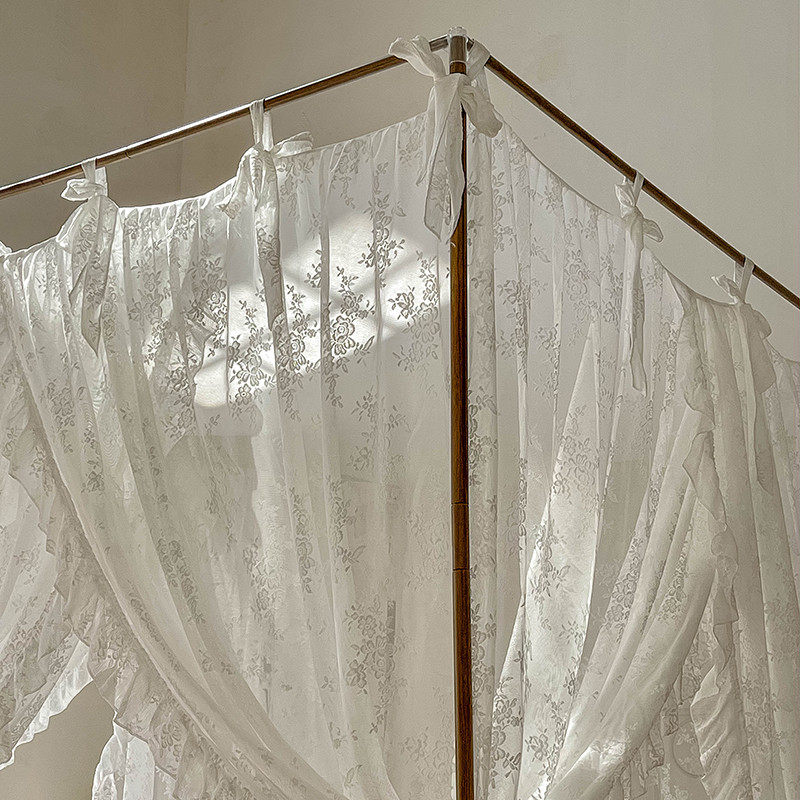 家用公主风蕾丝宫廷蚊帐三开门双人1.8m床落地式免安装单人1.5米,淘宝优惠券,粉丝福利购,淘宝优惠卷