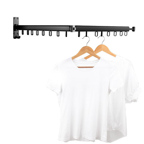 极速折叠晾衣架隐形伸缩壁挂阳台晒被子神器免打孔室内室外收缩凉 - 图3