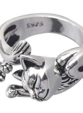 极速1PC Vintage Alloy Cute Cat Rings Women Jewelry Birthday