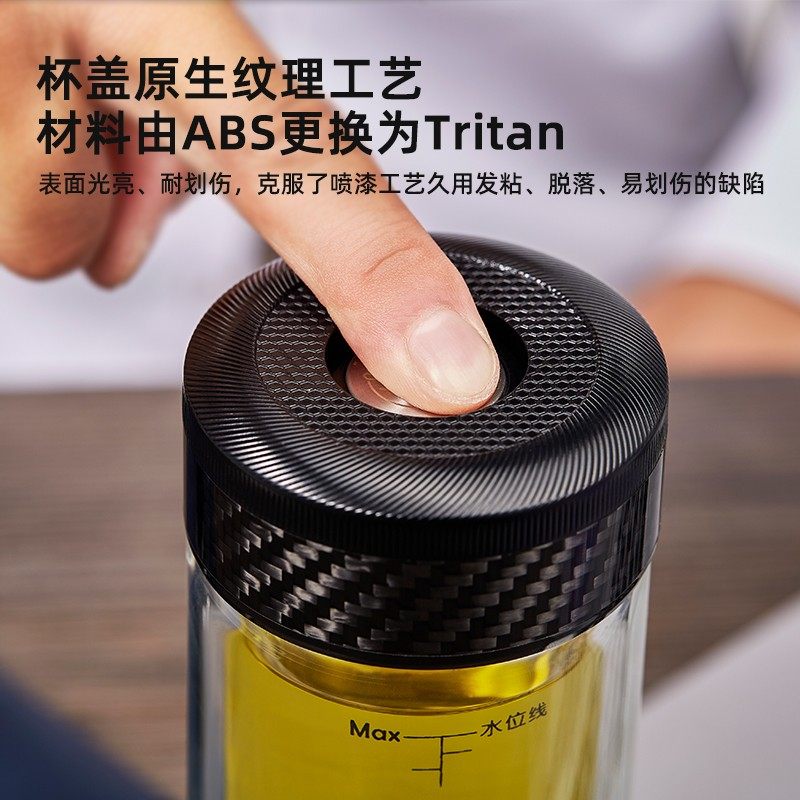 茶之恋至臻版茶水分n离泡茶杯男女便携车载杯子高档双层旋转玻璃,淘宝优惠券,粉丝福利购,淘宝优惠卷