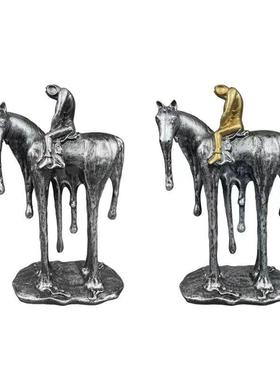 现代简约骑士摆件客厅酒柜装饰品摆设创意士兵模型玄关桌面工艺品