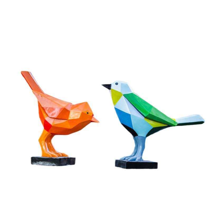 户外玻璃钢块面几何小鸟雕塑商场幼儿园售楼处草坪景观摆件装直销,淘宝优惠券,粉丝福利购,淘宝优惠卷