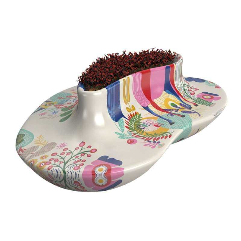 玻璃钢休闲椅商场心形花盆座椅商业街美陈户外花坛坐凳休息等候椅,淘宝优惠券,粉丝福利购,淘宝优惠卷