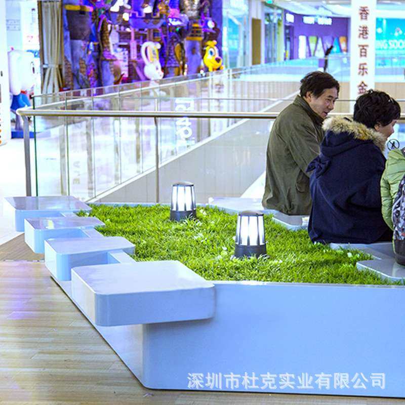 玻璃钢花盆座椅商场休闲椅创意美陈休息坐凳户外酒店大堂等候椅子,淘宝优惠券,粉丝福利购,淘宝优惠卷
