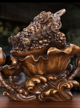 速发金蟾室财摆件蟾蜍旺财客厅装饰品招公办书房店铺开张开业礼品