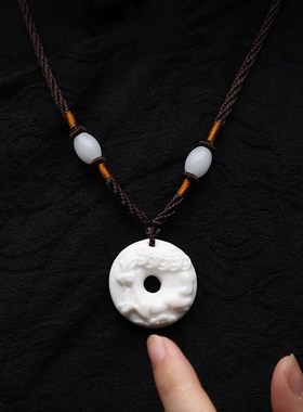 速发陶瓷项链12生肖平安扣吊坠老鼠牛虎兔子龙猴马鸡狗吊牌小猪羊