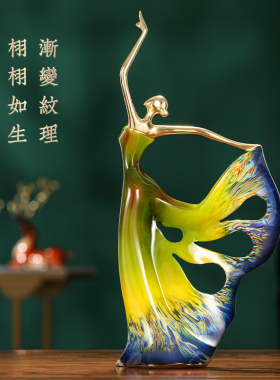 速发大铜厅之舞者全铜摆件新轻式创意家居客雀装饰品中奢礼品