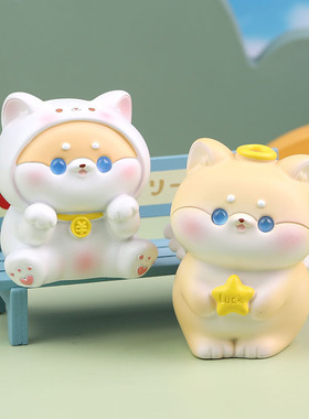 速发高考中考加油励志礼品柴犬摆件学习激励书桌正能量狗桌面件摆