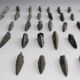 Ancient bronze arrowheads, old arrowheads, antiques, miscellaneous specimens, exhibits, research, pestles, arrowheads, old patina, antique collections