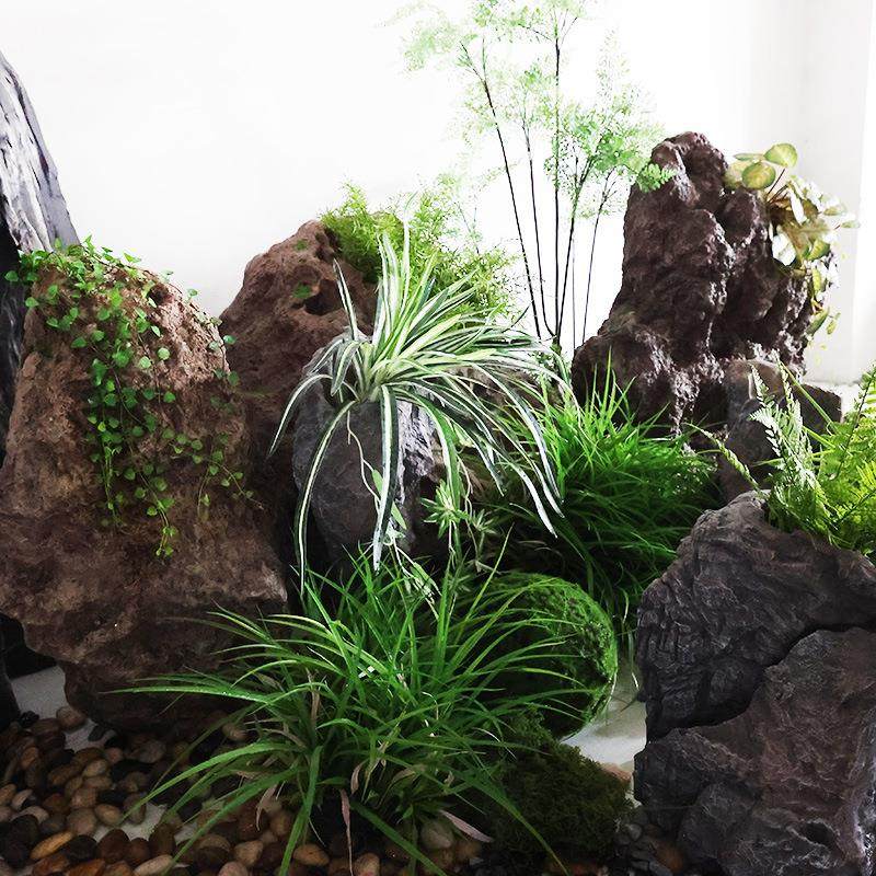 真玻璃钢石头摆件室内块造景假庭院石花园装饰岩石山景观SRX仿假,淘宝优惠券,粉丝福利购,淘宝优惠卷