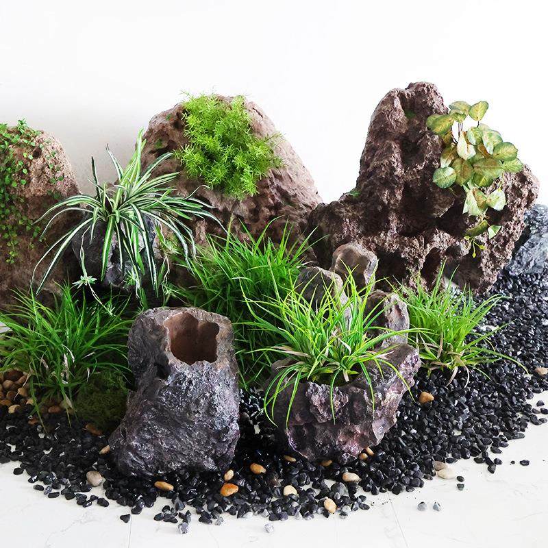 真玻璃钢石头摆件室内块造景假庭院石花园装饰岩石山景观SRX仿假,淘宝优惠券,粉丝福利购,淘宝优惠卷