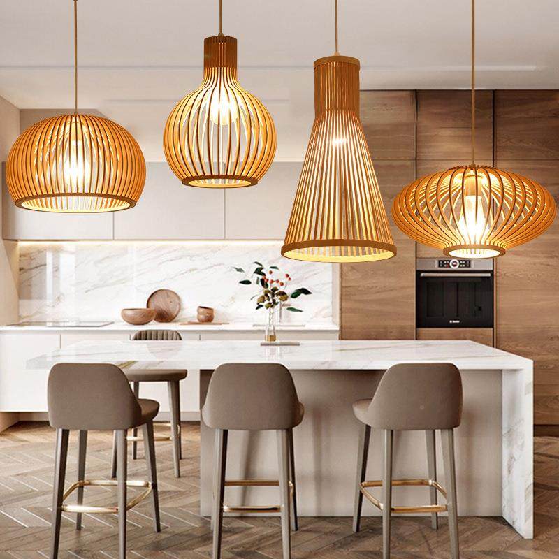现代新中式简古藤阁灯约餐厅吊灯烛日创式意实木蜡原木吧制台饭店,淘宝优惠券,粉丝福利购,淘宝优惠卷