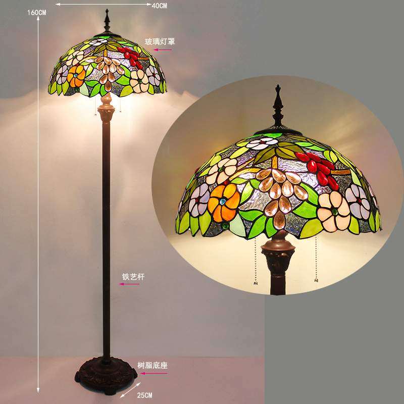 欧式复古蒂凡尼落地灯客厅简约现美式乡村动物麋代沙发灯具灯饰,淘宝优惠券,粉丝福利购,淘宝优惠卷