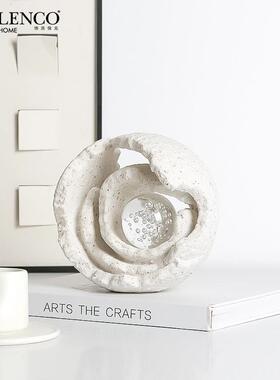 现代家居抽象艺摆术圆与缺件FC-SZ230酒店侘办公室桌面新奇寂特装