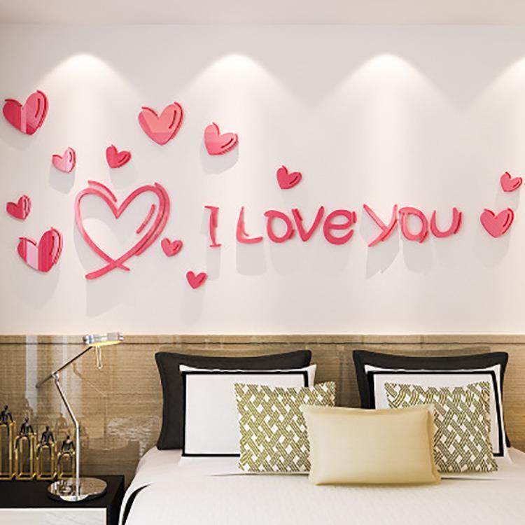 亚克力贴3d立体婚房间布KPS墙置贴纸客室厅电背景墙贴画卧视墙面,淘宝优惠券,粉丝福利购,淘宝优惠卷