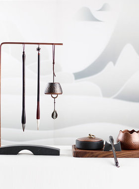 山百集随形紫铜水丞水滴砚滴文房四宝砚台加水水.盂家居摆件