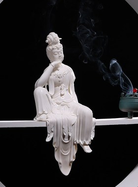 速发自在观音菩萨摆件佛像供奉家居饰院茶中陶瓷庭品室式禅意玄关