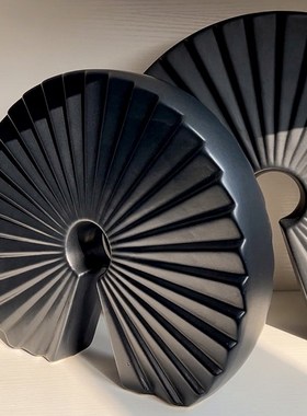 速发书简约风 柜软装饰品家用酒柜系色黑艺术抽象摆件组合