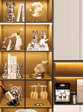 速发酒柜装饰摆件家居迁品轻饰高档客厅电视柜高端大气上档次乔奢