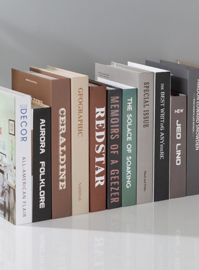 速发假书书装饰品摆厅拍照道具书房件柜书壳摆设客酒装饰创意家居