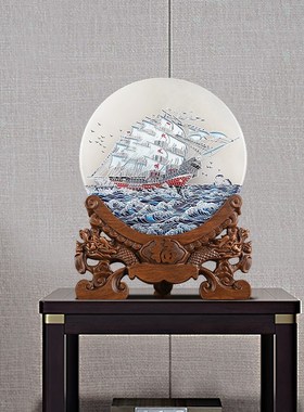 速发玉石平安扣摆八81件一建军节品物退伍纪念礼客厅玄关