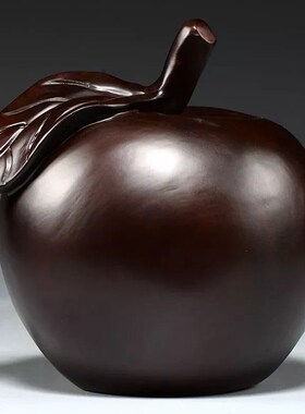 速发红花梨客雕刻摆件家居木厅装饰平安果工艺品摆设迁业乔开送礼