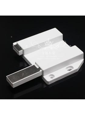 磁吸柜吸磁碰弹簧门隐形门消防柜门甲壳虫按压式柜门反弹器免拉手