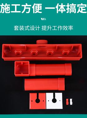 暗装86型开关插座底盒电视墙预埋线盒50管电视背景墙专用预埋盒