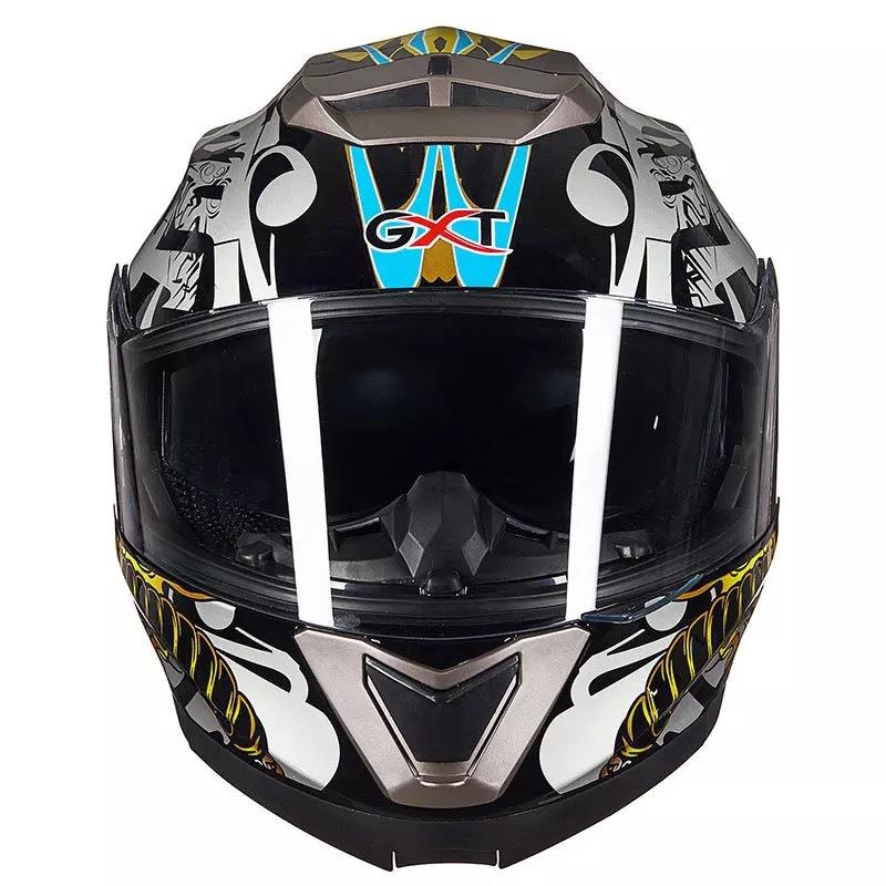Motorcycle helmet open-face helmet winter electric vehicle helmet riding full face personalized warm and anti-fog full-face helmet