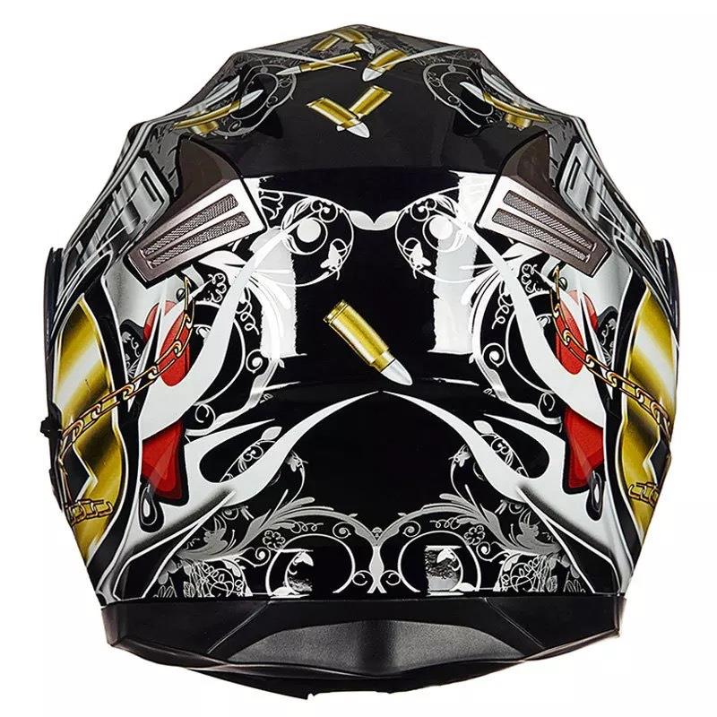 Motorcycle helmet open-face helmet winter electric vehicle helmet riding full face personalized warm and anti-fog full-face helmet