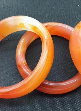 手镯玉玛瑙玻璃女天然款玉镯仿色地摊玉髓特价玉石镯子民族元女士