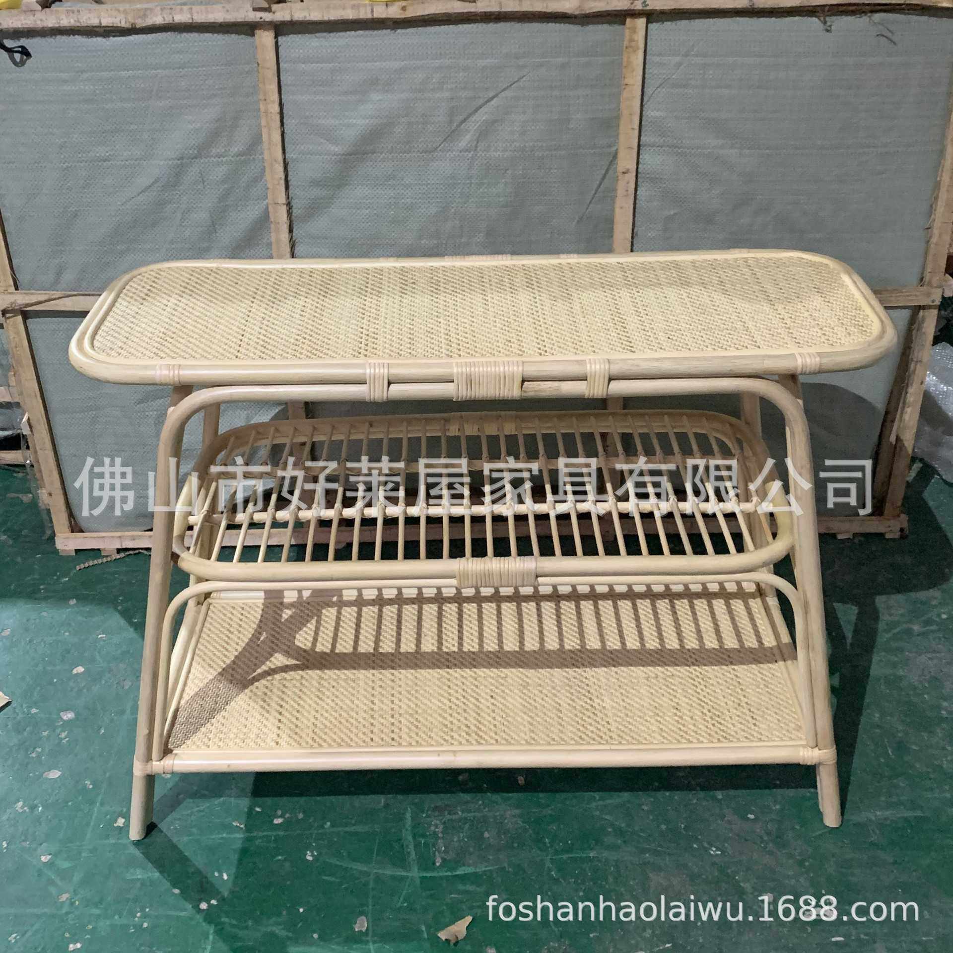 新款直销藤编小茶几圆形小边几民宿长桌置物圆几桌椅藤编屏风日式,淘宝优惠券,粉丝福利购,淘宝优惠卷