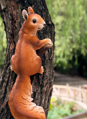 入户花园装饰庭院户外别墅公园林景观雕塑仿真动物创意小松鼠摆件